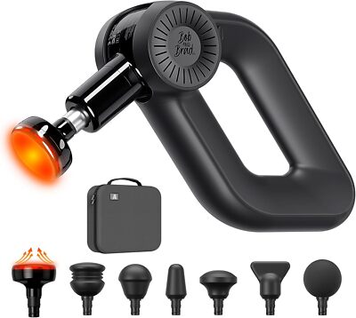 BOB AND BRAD D6 Pro Plus Massage Gun with Heat Muscle Deep Tissue 16mm Amplitude