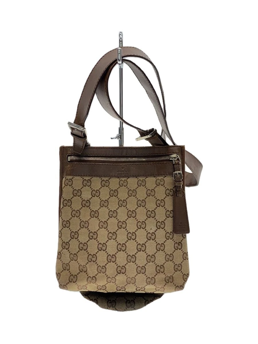Sac bandoulière GUCCI_GG toile BEG sac du Japon 