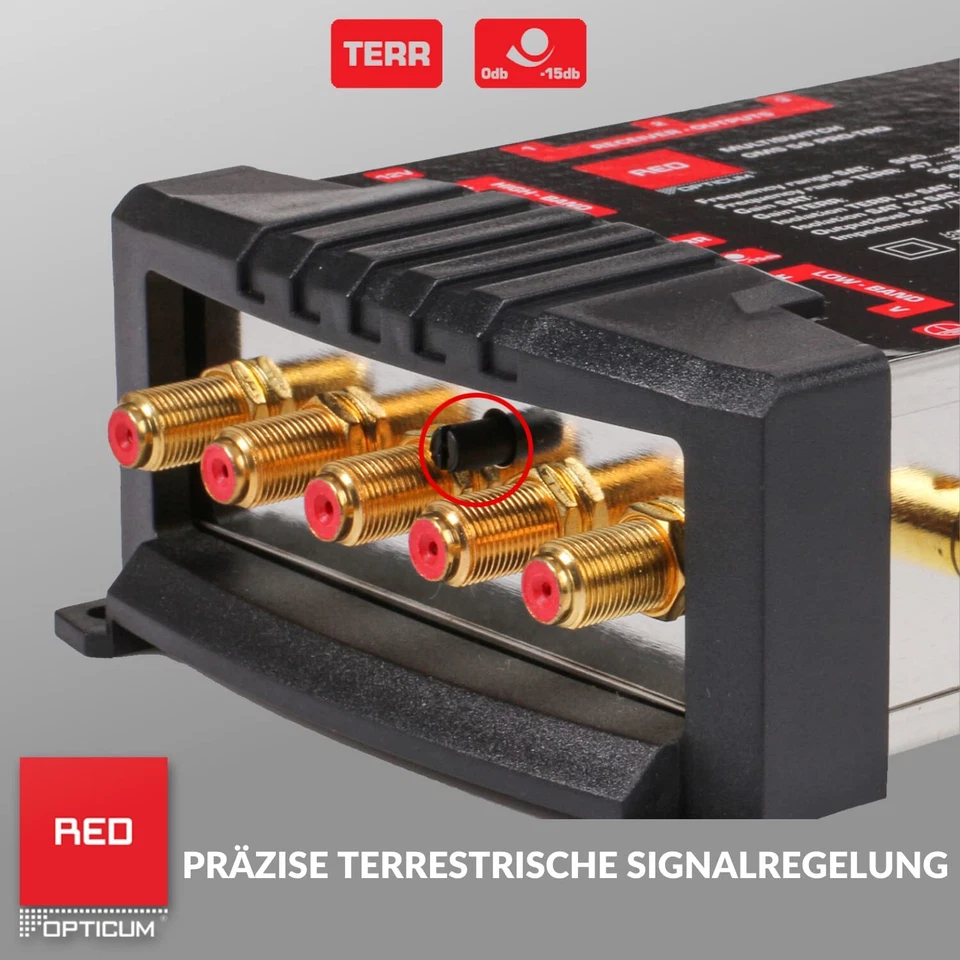 5/12 Multiswitch Multischalter SAT Verteiler Matrix für 12 Teilnehmer Opticum - Bild 3 von 4