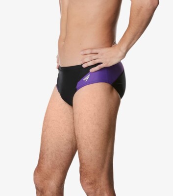 Speedo Swimsuit Brief PowerFlex Eco Revolve Splice Black/Purple
