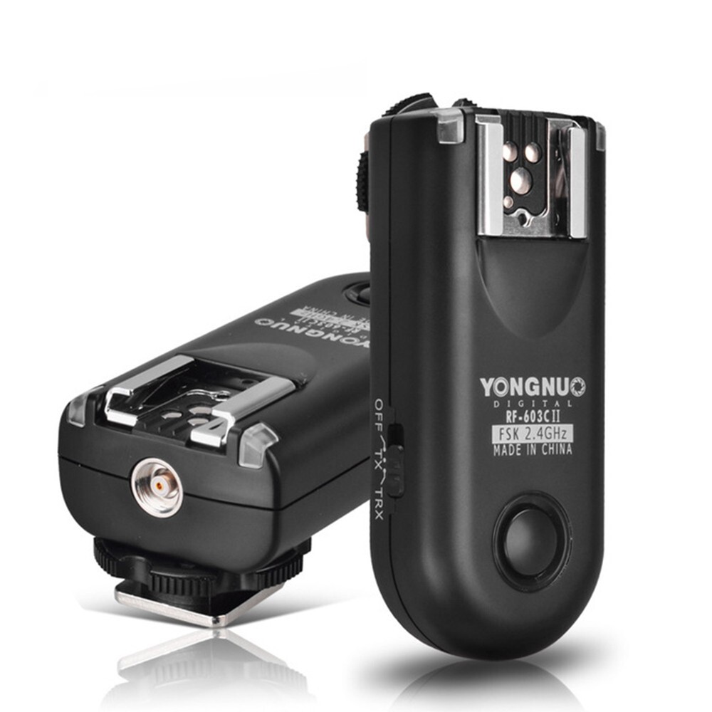 TWO YONGNUO RF603 II PROFESSIONAL FLASH PHOTOGRAPHY TRIGGERS FOR NIKON
