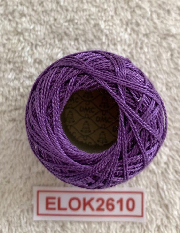 DMC Perle Cotton Thread Size 8 Dark Purple 208 95 Yards - Image 4 of 4