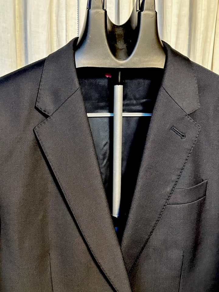Blazer Victor&Rolf "Monsieur"/Italia Hombre Lana Negra Fina Talla 52 (42EE. UU.) Usado Foto 2 de 4