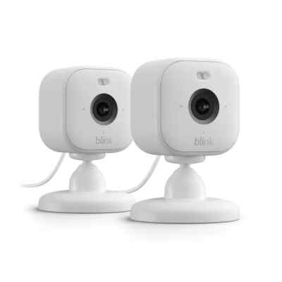 2x Blink Mini 2 | Plug-in Smart Cam, HD Nachtsichtstrahler | VERSAND AM SELBEN TAG