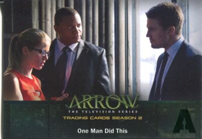 Arrow Staffel 2 grüne Folie parallele Basiskarte #22 One Man Did This