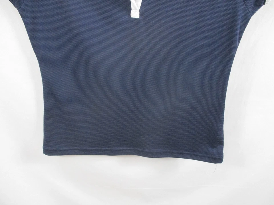 Camisa Head Mujer Pequeña Azul Manga Corta Cuello en V Pullover Atlético Poliéster Foto 3 de 4