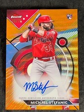 2023 Topps Finest ORANGE WAVE REFRACTOR ROOKIE AUTO Michael Stefanic 18/25