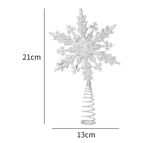 Christmas Tree Star Topper Decoration Snowflake Decorations - Picture 4 of 12