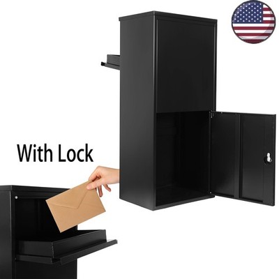 Package Delivery Boxes for Outside 37 in Anti-Theft Lockable Parcel Drop Box UK