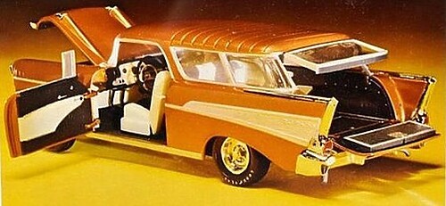 Atlantis 1957 Chevy Nomad Car - Plastic Model Car Truck Vehicle - 1/25 Scale