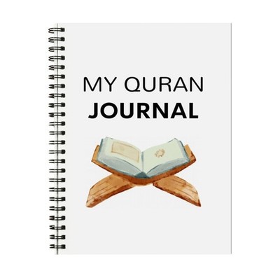 Quran Guide Planner Twin Wire Binding Daily Planner 21x14cm Quran Study Notebook
