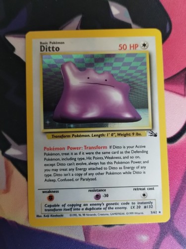 Ditto 3/62 Fossil Holo