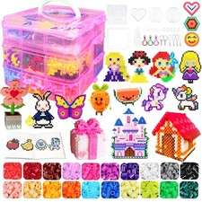 Fuse Beads Kit for Kids - 11000 Fuse Beads, 20 Colors 5mm Bead Craft Set with...