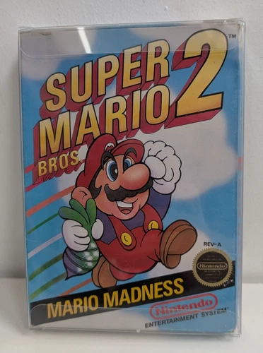 Super Mario Bros 2 Mario Madness NES Nintendo Complete In Box Authentic