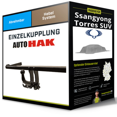 Abnehmbare Anhängerkupplung für SSANGYONG Torres SUV 22-23 Typ J100 Auto Hak NEU