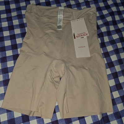 ASSETS BY SPANDEX MID THIGH SHAPEWEAR SHAPER SHORTS Womens Size M MEDIUM NWT