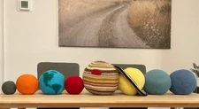 Handmade Crochet Celestial Buddies Lot 8 Planets Solar System Model Plush Toys