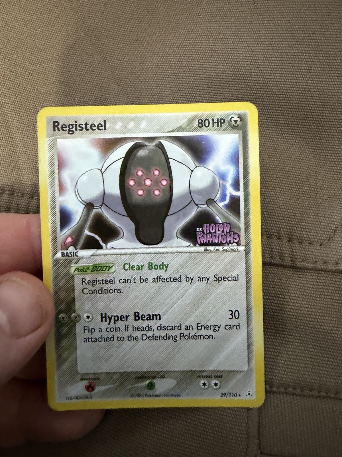 Pokémon Cards Registeel EX Holon Phantoms Reverse Holo Card 29/110 Stamped