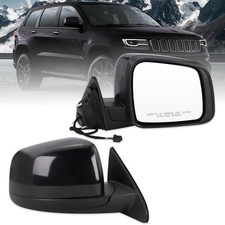 Right Passenger Side Mirror Compatible with 2011-2021 Jeep Grand Cherokee 2022 J