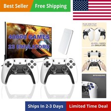 Wireless Retro Game Console Stick with 40000+ Games, Video Game Console 23+ E...