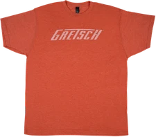 Gretsch Guitars Logo Men's T-Shirt Gift, Heather Orange, XL (EXTRA LARGE)