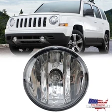 Left=Right Clear Lens Fog Light Halogen Lamp w/Bulb For 2011-2017 Jeep Patriot