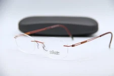 NEW SILHOUETTE 5521 70 RED AUTHENTIC FRAMES EYEGLASSES 51-17