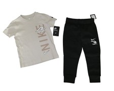 Nike Boys 3-Piece Outfit Set Sz 6 Desert Tee Shirt Jogger Sweatpants NWT
