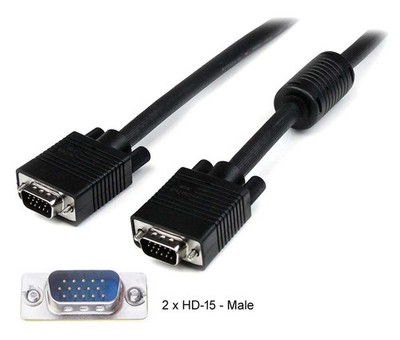 StarTech High Resolution VGA Monitor Cable , HD-15 Male to Male - 50ft