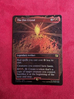 MTG Final Fantasy The Fire Crystal (Borderless) Foil 0337