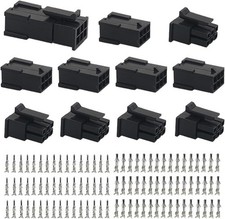 6 Circuit Kit 14 20 AWG Wire Pin Male Female Connectors Locking Terminals Molex