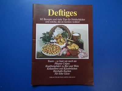 DEFTIGES-- DDR Zeitschrift  top Zustand  Rezepte Verlag Für Die Frau DDR 165 Rez