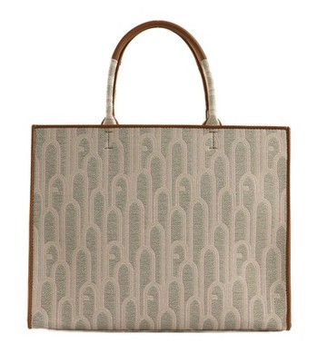 FURLA Opportunity Tote L Schultertasche Shopper Tasche Toni Cotone taupe rosas