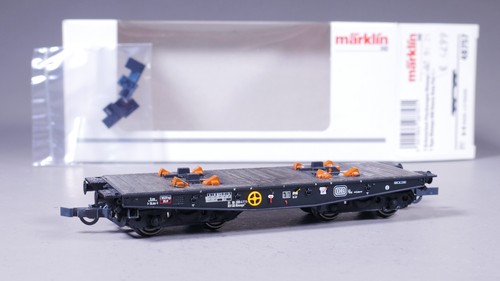 H0 DC Märklin 48757 Schwerlast-Flachwagen Rlmmps 650 DB in OVP #MT_245 | Condition: Gebraucht