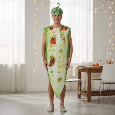 Bittermelone Kostüm lustig Eventkleidung realistischer Druck für Bühnenauftritt