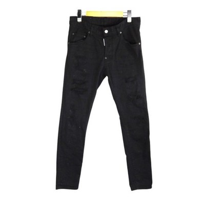 Dsquared2 Trash Super Twinky Jeans S71LB0885 Size 46 Black Cotton/Polyurethane