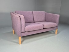 Vintage Danish Two Seater Sofa Lilac 1970s Mid Century EB9935 M2SS