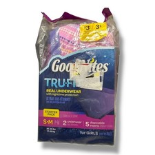 Goodnites TRU-FIT Underwear w/ Nighttime Protection Starter Pack-Girls S/M