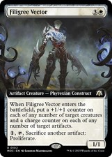 Filigree Vector (Extended Art) - Normal NM MTG Commander: March of the Machine