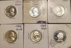 Junk U.S. Proof Silver $1.50 Dollar Worth 90% - Washington Quarters as shown 6x