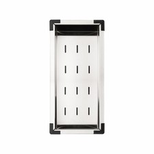 Houzer DT-2000 7-7/8" x 16" Stainless Steel Colander - Stainless Steel