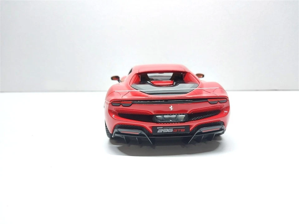 Ferrari 296 GTB Hybrid 830Hp V6 Rosso del 2021 - 1/18 Burago - Immagine 4 di 4
