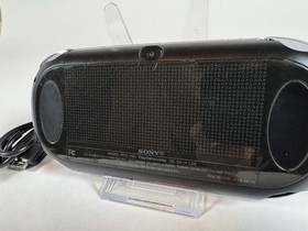 Sony PS Vita OLED PCH-1101 3G Wi-Fi Black Console w/ Charger Tested