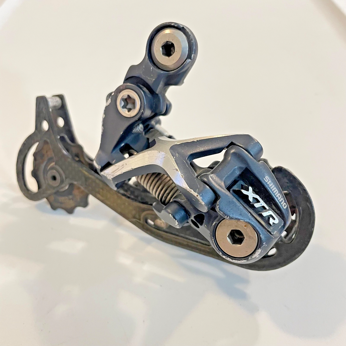 Shimano XTR RD-M932 9スピード Shimano XTR RD-M972 Mountain Bike Rear Derailleur Long Carbon Cage