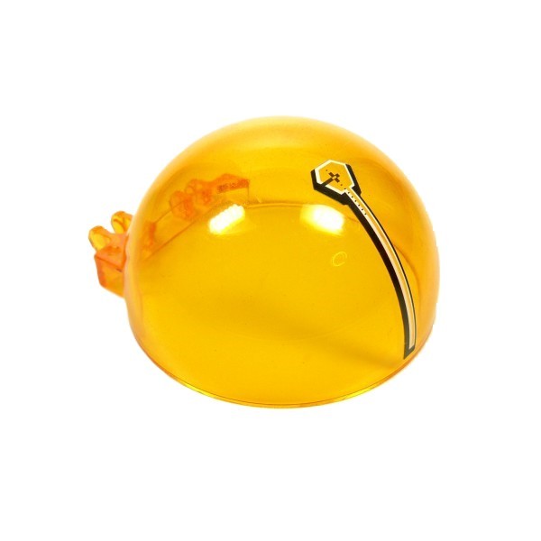 1x Lego Windshield 6x6x3 Transparent Orange Half Sphere Window 50747pb04