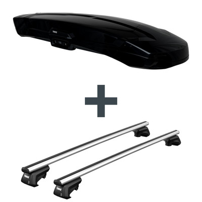 Dachbox Thule Vector Alpine + Dachträger Thule für Mitsubishi Space Star Typ DGO