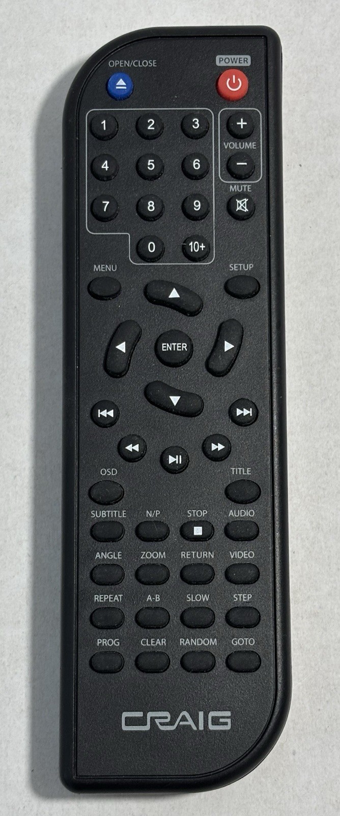 Remote Control Cvd401a Replacement Genuine Black Used