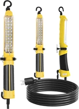 Handheld Corded LED Trouble Light, 16 AWG, with Magnet and Double Swivel Hook