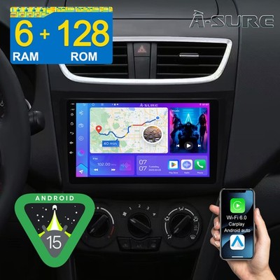 8 Kern Carplay 6+128G Android 14 Autoradio NAVI Für Suzuki Swift IV 2011-2017