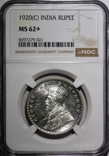 银色MS 62 级英国印度硬币| eBay